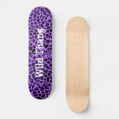 Lila Jaguar Custom Skateboard (Vorderseite)