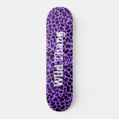 Lila Jaguar Custom Skateboard (Vorderseite)