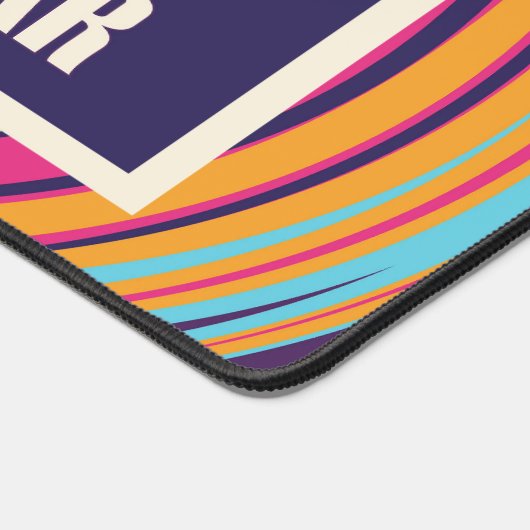 Lila Jahr 2024 Frohes neues Jahr Künstlerischer Sc Schreibtischunterlage (Ecke)