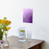 Lila Jahr des Familiennamen Ombre Foliendrucke (Ablage(Küche))