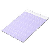 Lila jährlicher Neujahrshaushalt Notizblock (angewinkelt)