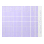 Lila jährlicher Neujahrshaushalt Notizblock (Vorderseite)