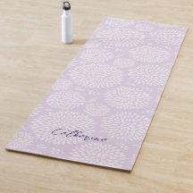 Lila japanisch Inspiriertes Blume Muster Monogramm