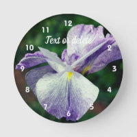 Lila japanische Iris-Blume Entfaltung Personalisie