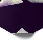 Lila japanische Iris-Blume Nah Poster (Ecke)