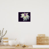 Lila japanische Iris-Blume Nah Poster (Küche)