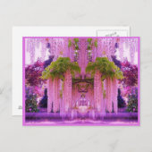 Lila japanischer Garten Postkarte (Vorne/Hinten)