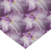 Lila japanisches Iris-Blume-Muster Kurzer Tischläufer (Ecke)