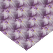 Lila japanisches Iris-Blumenmuster Kurzer Tischläufer (Ecke)