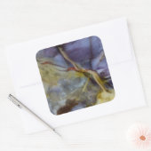 Lila Jasper Quadratischer Aufkleber (Umschlag)