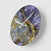 Lila Jasper Runde Wanduhr (Winkel)