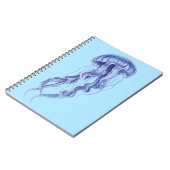 Lila Jellyfish-Illustration Notizblock (Linke Seite)