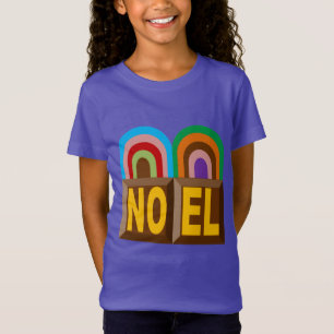 Lila Jersey T-Shirt für Damen Design GATEAUX NOEL