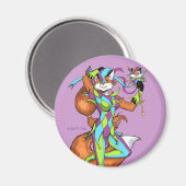 Lila Jester Magnet (Vorderseite/Rückseite)