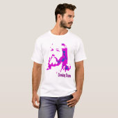 Lila Jesus-Shirt T-Shirt (Vorne ganz)