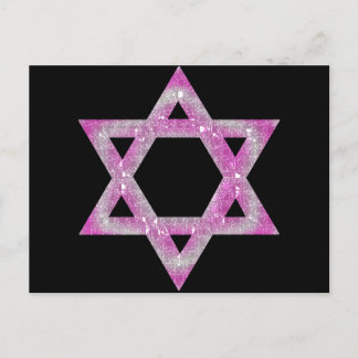 Lila Jeweled Star von David Design Postkarte