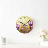 Lila Jubilee Clock Runde Wanduhr (Zuhause)