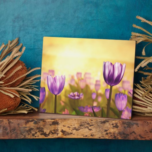 Lila Jubilee Plaque Fotoplatte (Seite)