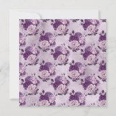 Lila Junggeselinnen-Abschied Einladung Goth Wicca (Rückseite)