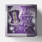 Lila Junggeselinnen-Abschied Geschenkschachtel (Oben)