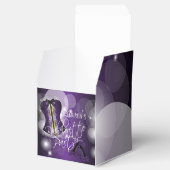 Lila Junggeselinnen-Abschied Geschenkschachtel (Geöffnet)