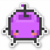 Lila Junimo Stardew Tal Aufkleber (Vorderseite)