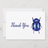 Lila Käfer Dankeskarte (Vorderseite)