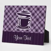 Lila Kaffee Fotoplatte (Seite)