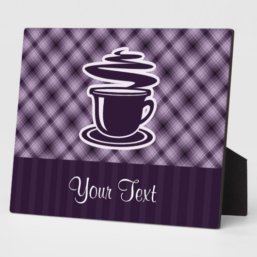 Lila Kaffee Fotoplatte (Seite)