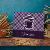 Lila Kaffee Fotoplatte (Seite)