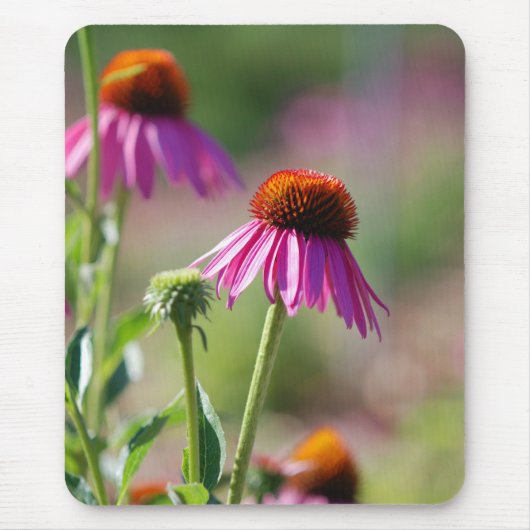 Lila Kaffeemaschine Mousepad (Vorne)