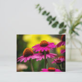 Lila Kaffeemaschine Postkarte (Stehend Vorderseite)