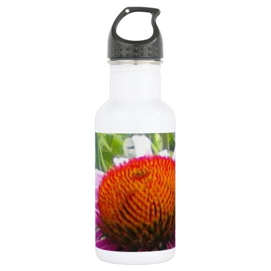 Lila Kaffeemaschine Trinkflasche (Vorderseite)