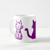 Lila Kaffeetasse (Vorderseite Links)