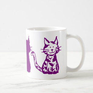 Lila Kaffeetasse