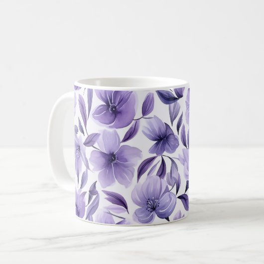 Lila Kaffeetasse (Vorderseite Links)