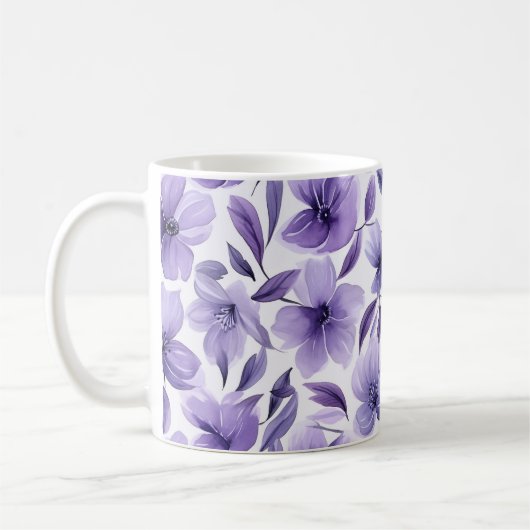 Lila Kaffeetasse (Links)