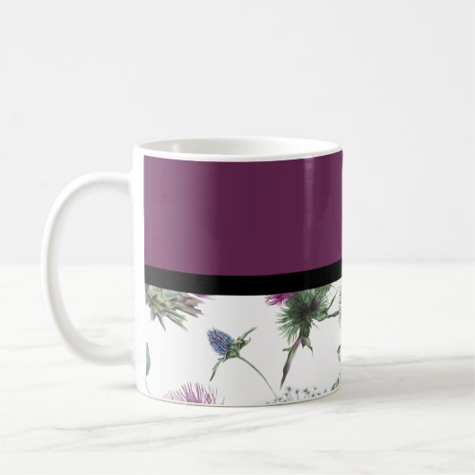 Lila Kaffeetasse (Links)