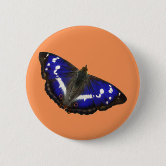 Lila Kaiser-Schmetterling Button