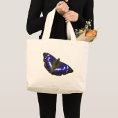 Lila Kaiser-Schmetterling Jumbo Stoffbeutel (Vorderseite (Produkt))