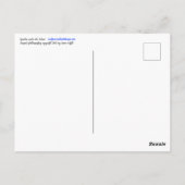 Lila Kakteen-Pantolblumen Postkarte (Rückseite)