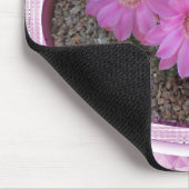 Lila Kaktus-Blume Mousepad (Ecke)