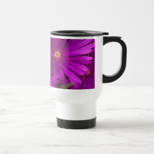 Lila Kaktus-Blumen-Tasse Reisebecher