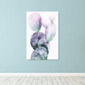 Lila Kaktus Leinwanddruck (Insitu (Holzboden))