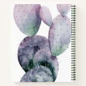 Lila Kaktus Notizblock (Rückseite)