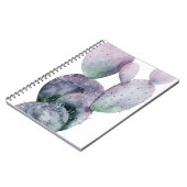 Lila Kaktus Notizblock (Linke Seite)