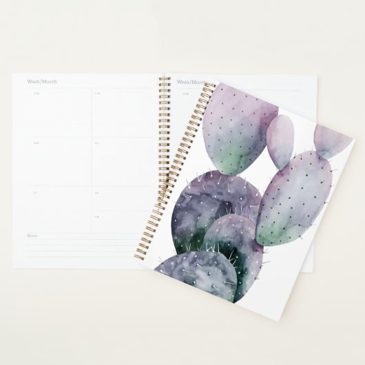 Lila Kaktus Planer (Anzeige)