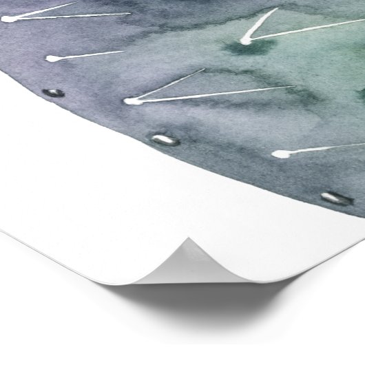 Lila Kaktus Poster (Ecke)