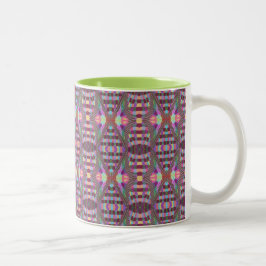 Lila Kaleidoskop 11 Unze Zwei-Ton Tasse