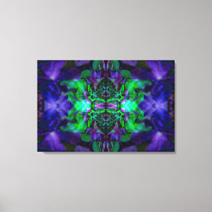 Lila Kaleidoskop-Blume Leinwanddruck